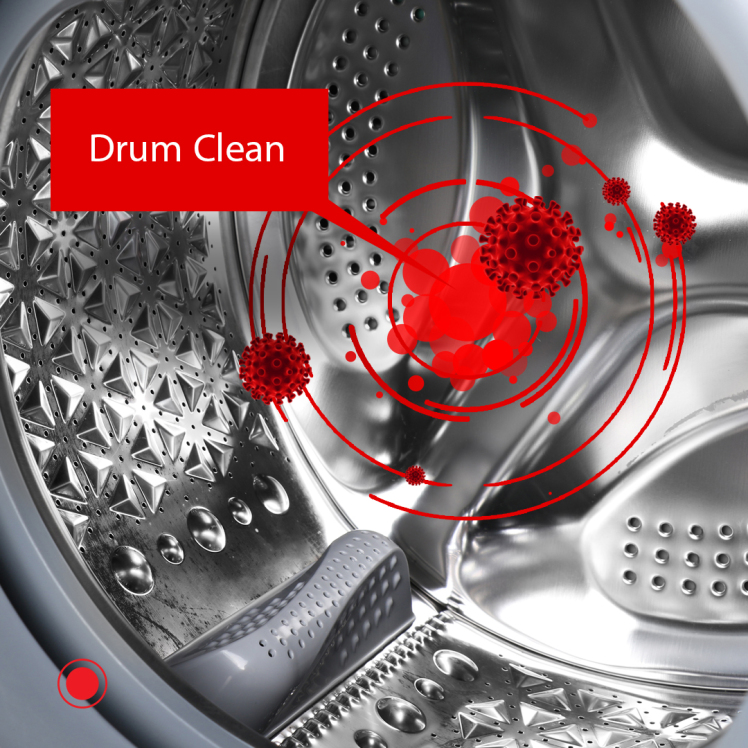 برنامه شستشوی دیگ ماشین لباسشویی Drum Clean.خود شستشو،شستشوی محفظه لباسشویی،جرمگیری لباسشویی.رفع بوی لباسشویی